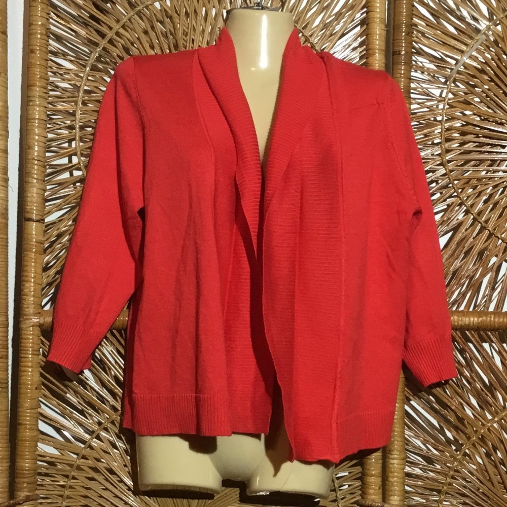 Esperanza Women Cardigan Red Size Large